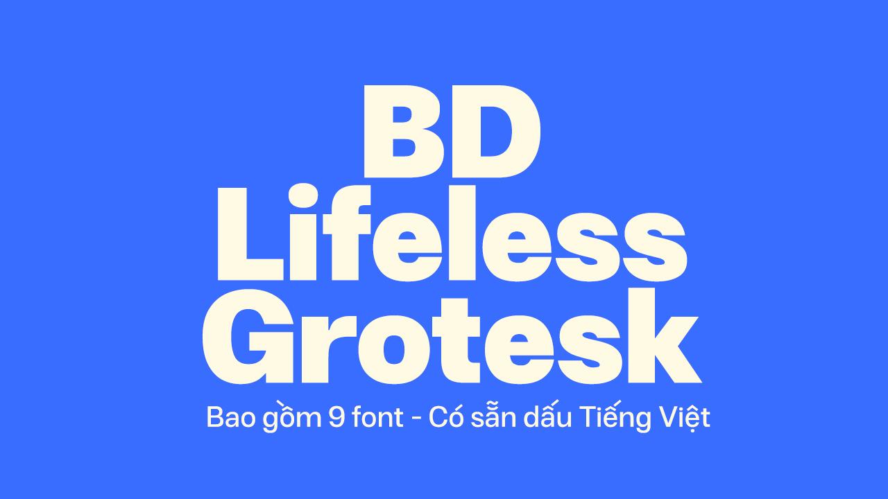 BD Lifeless Grotesk (9 font)