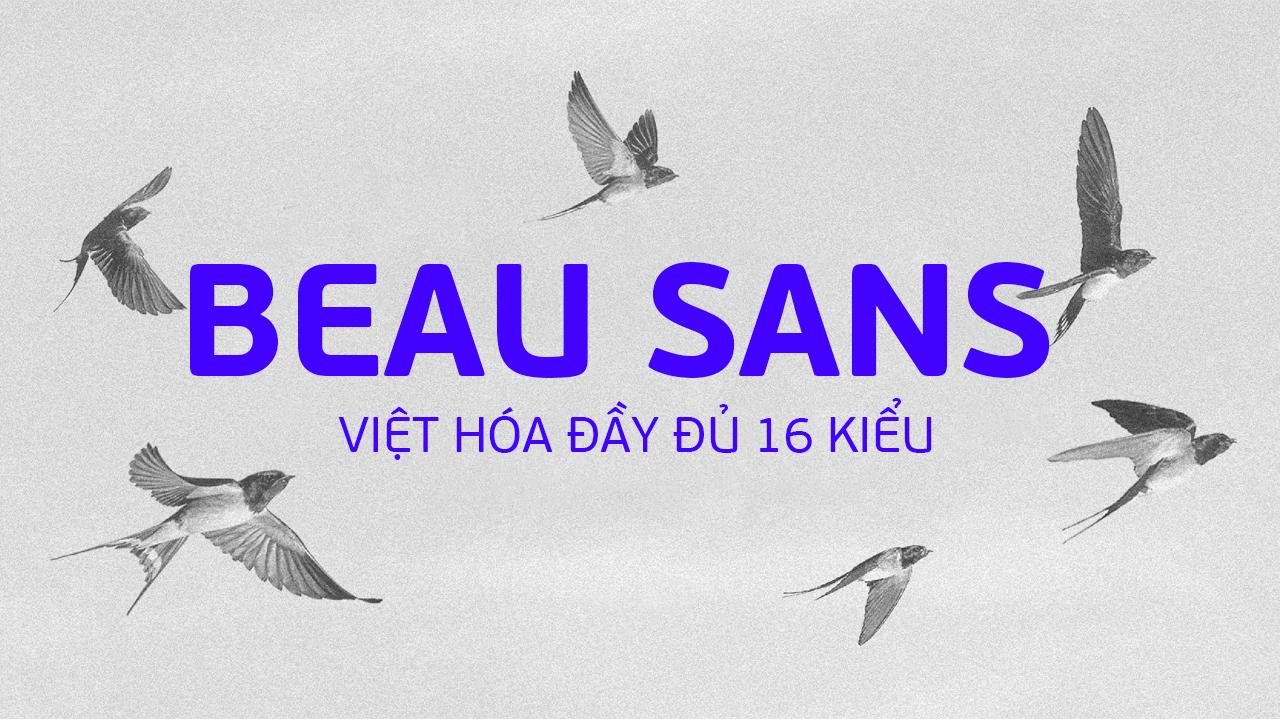 font PF Beau Sans Pro Việt hóa