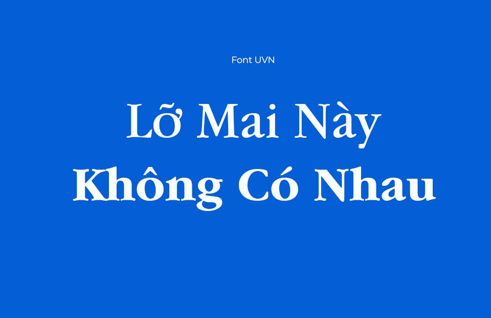 Font UVN Việt hóa Full