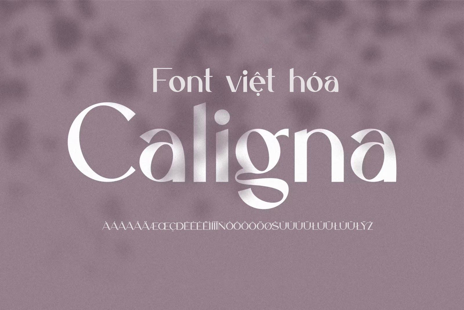 Font Caligna Việt Hóa