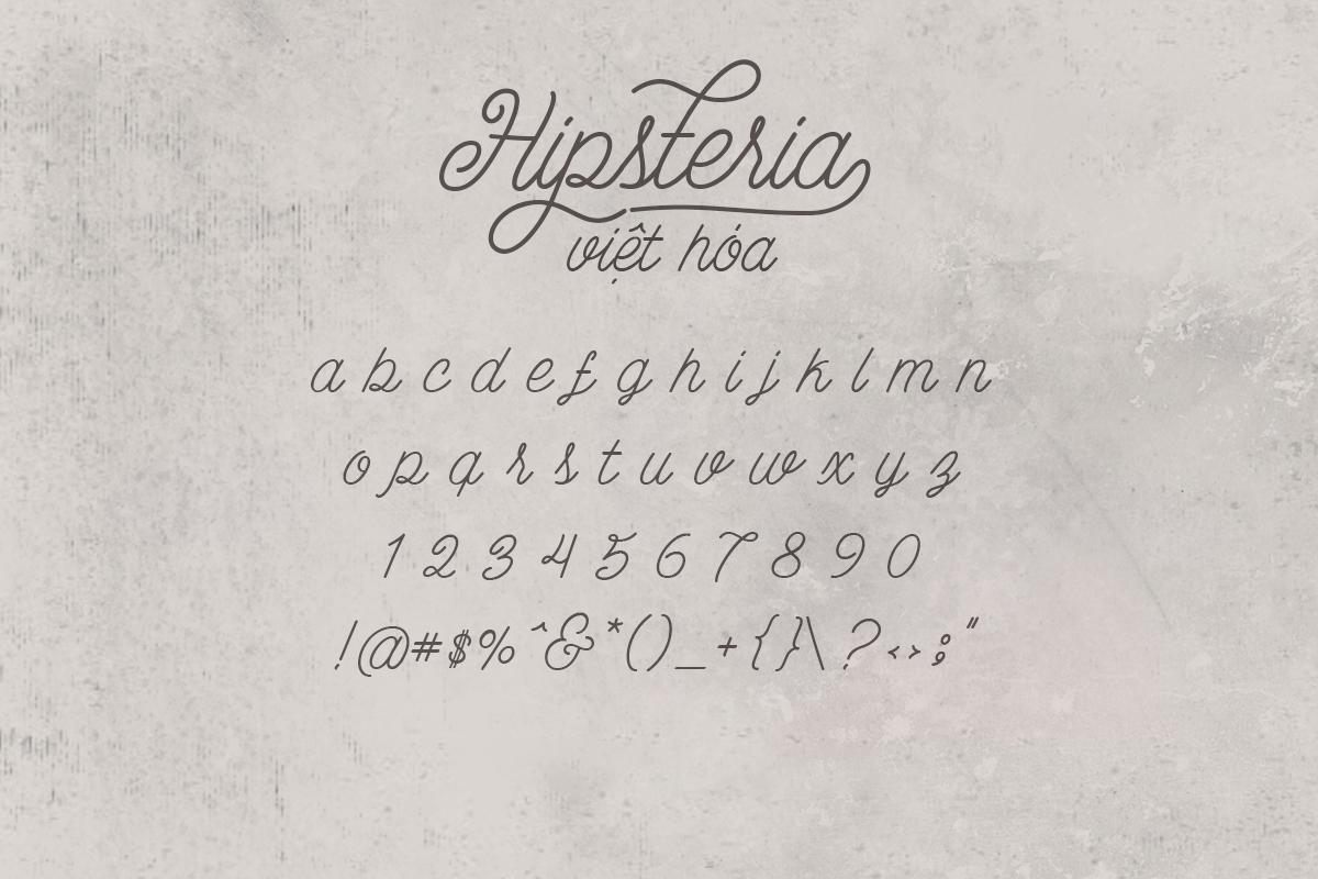 Font iCiel Hipsteria Việt hóa