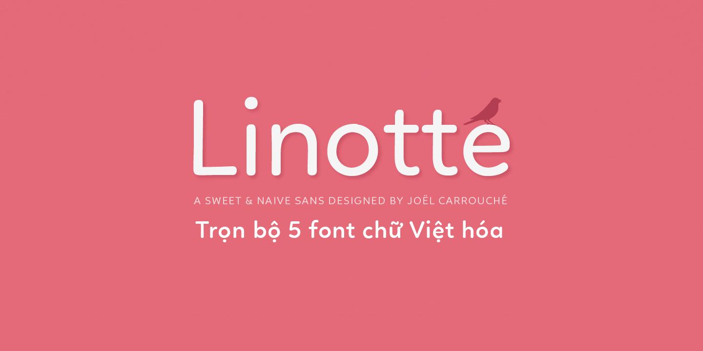 font Linotte Việt Hóa