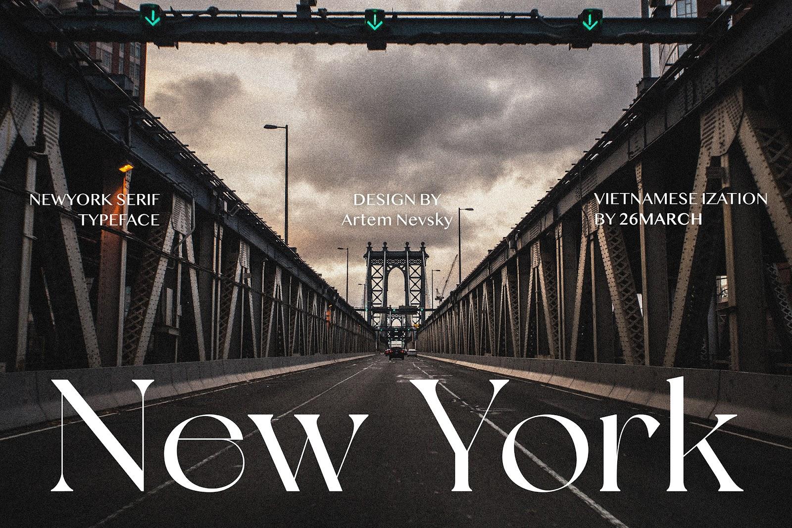 Font NewYork Typeface Việt Hóa