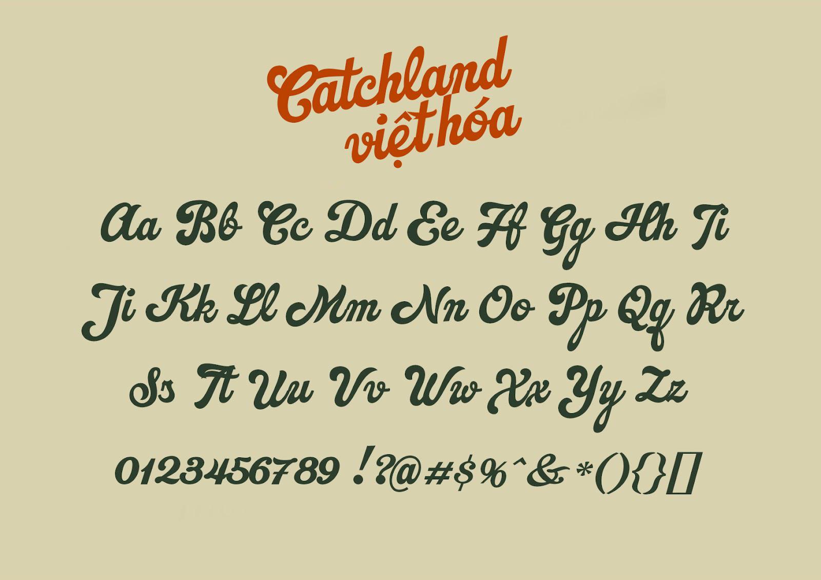 Font Việt Hóa Catchland