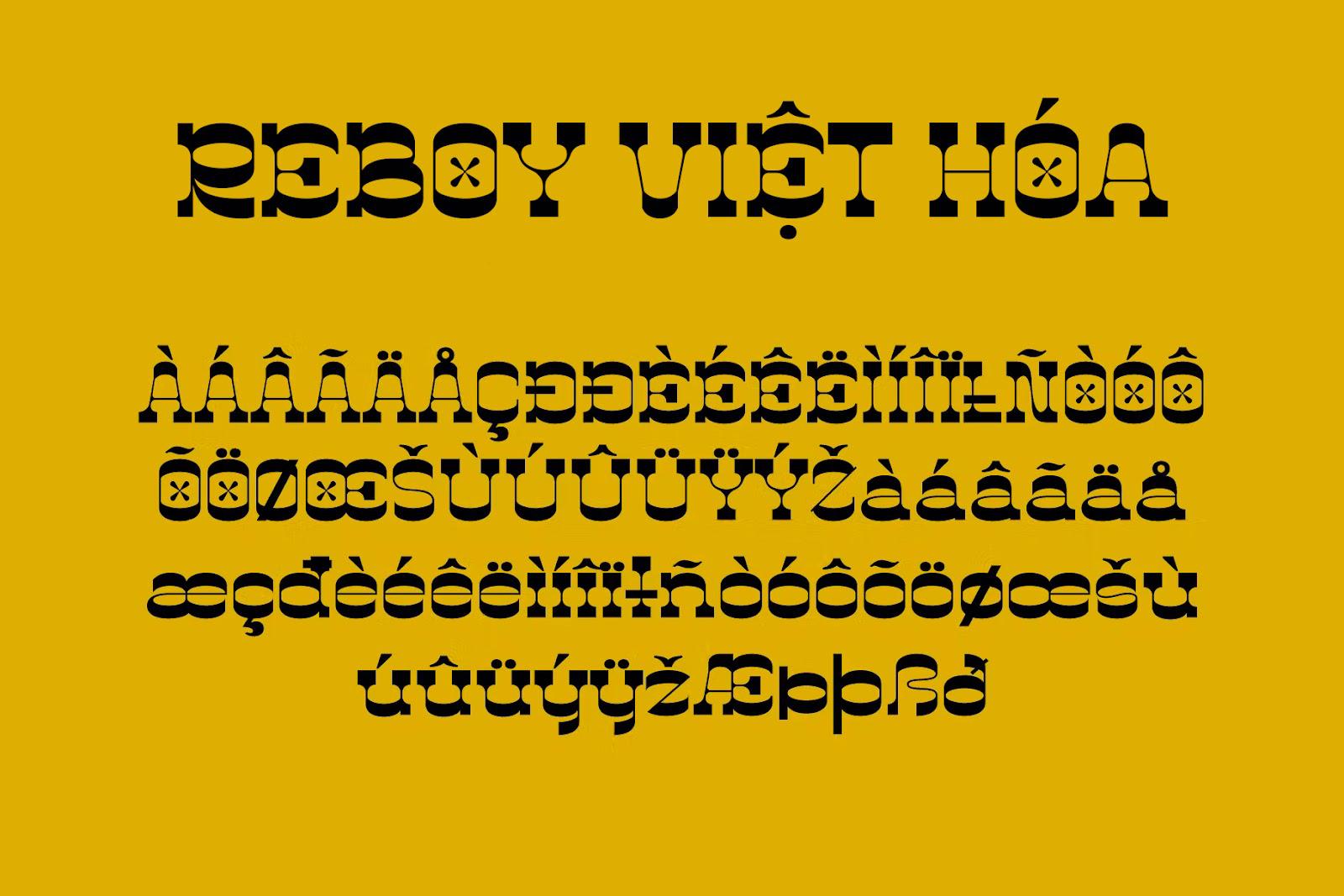 Font Việt Hóa Reboy