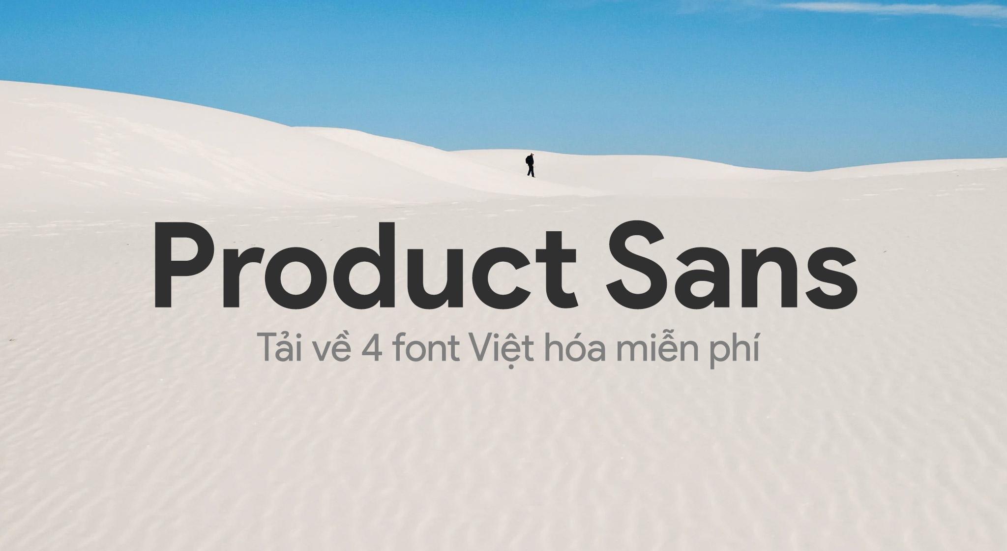 font Product Sans Việt Hóa