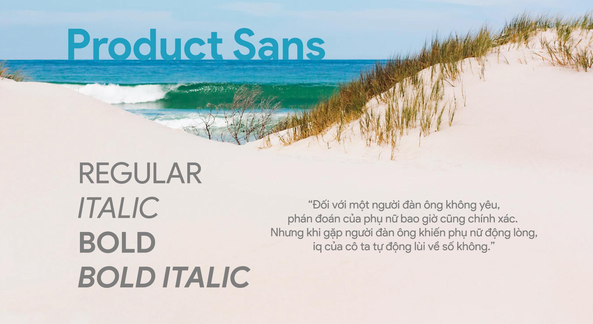 font Product Sans Việt Hóa