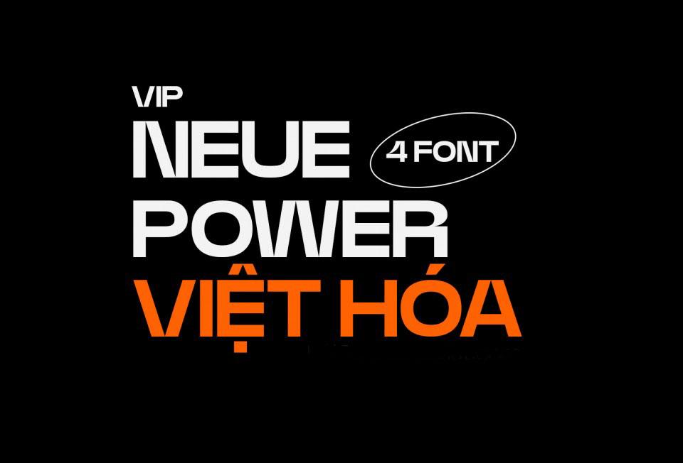 Font việt hóa 1FTV Neue Power