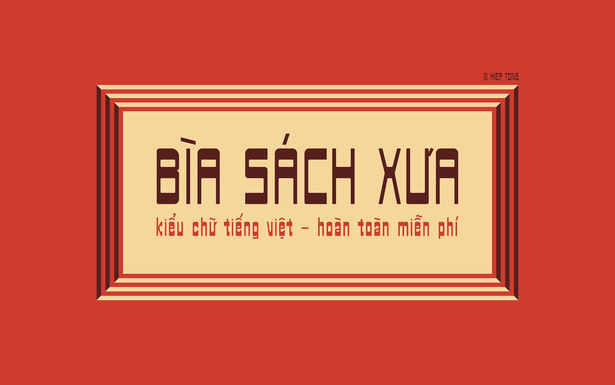 font bia sach xua