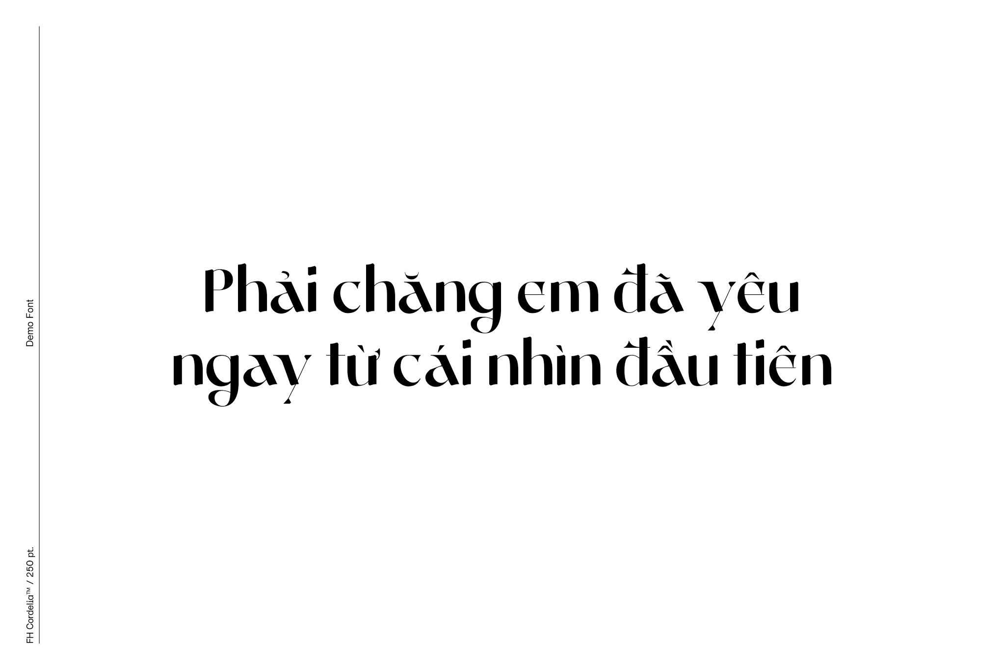 font FH Cordelia Display Việt Hóa