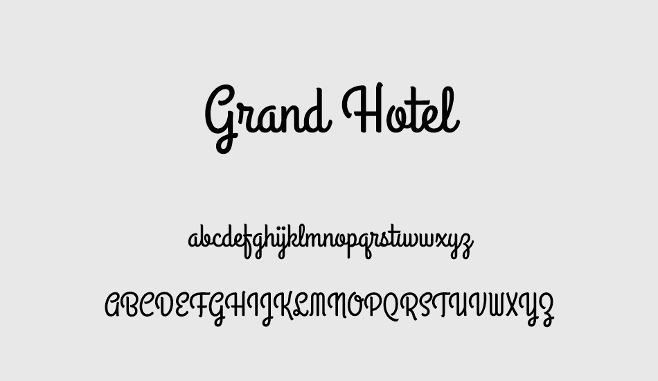 Font Grand Hotel Việt Hóa