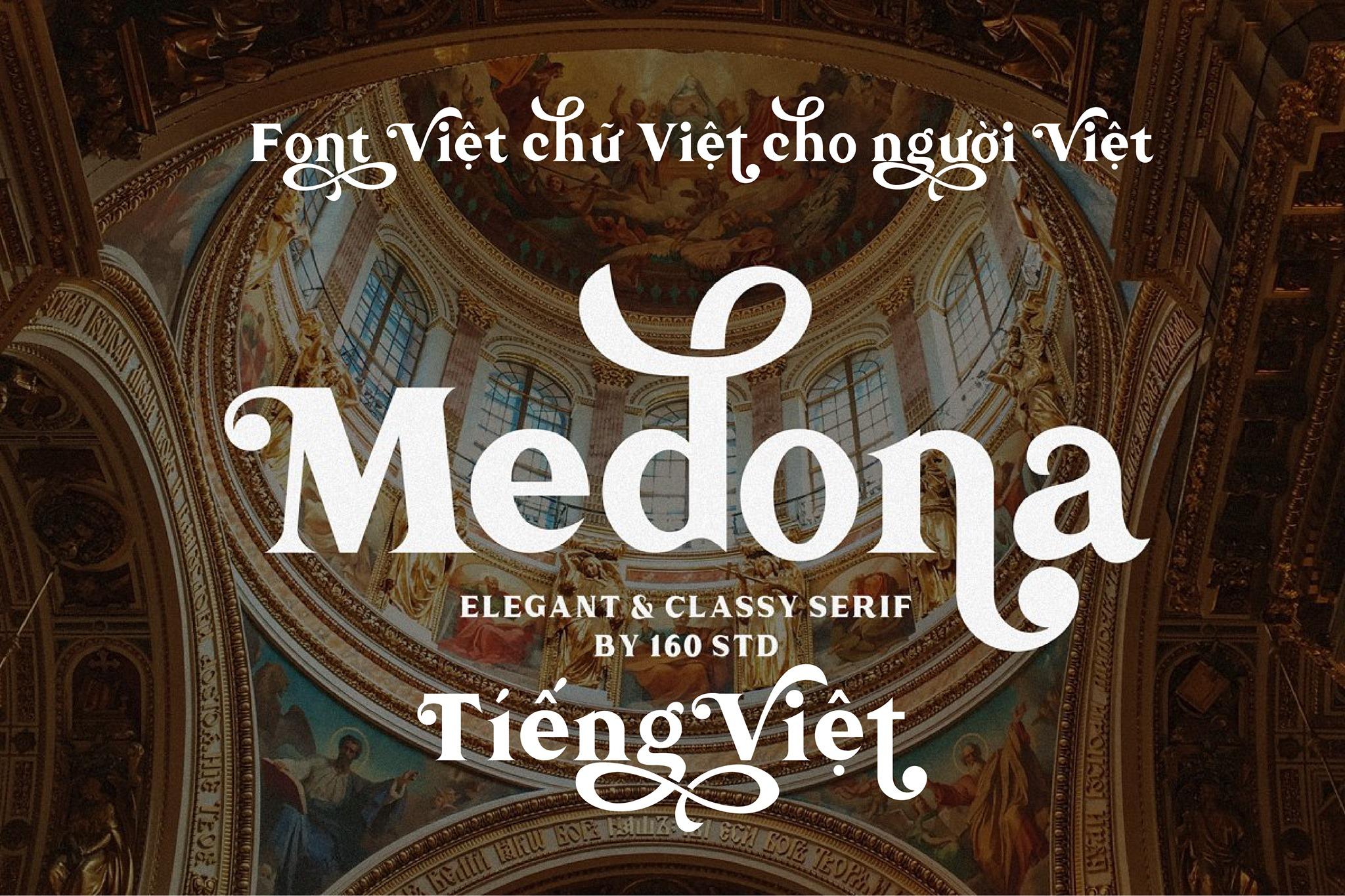 Font Medona Việt Hóa