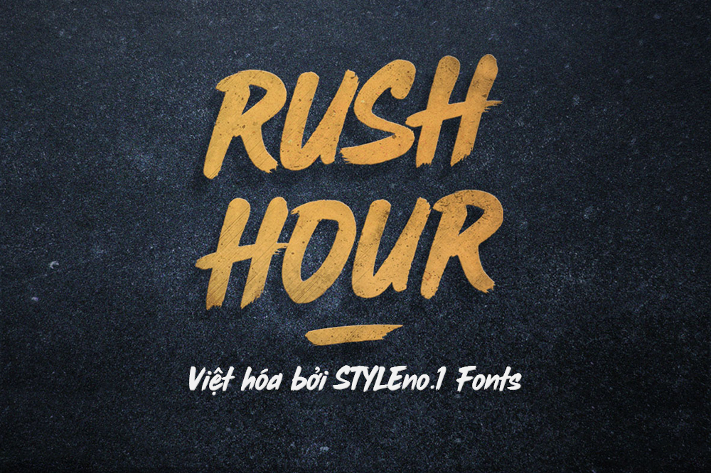 Font việt hóa Rush bold