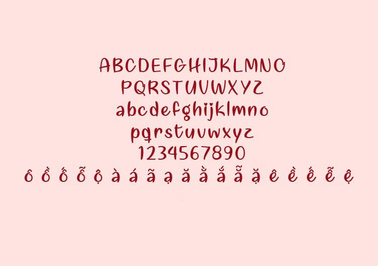 Font việt hóa Liebe Finden