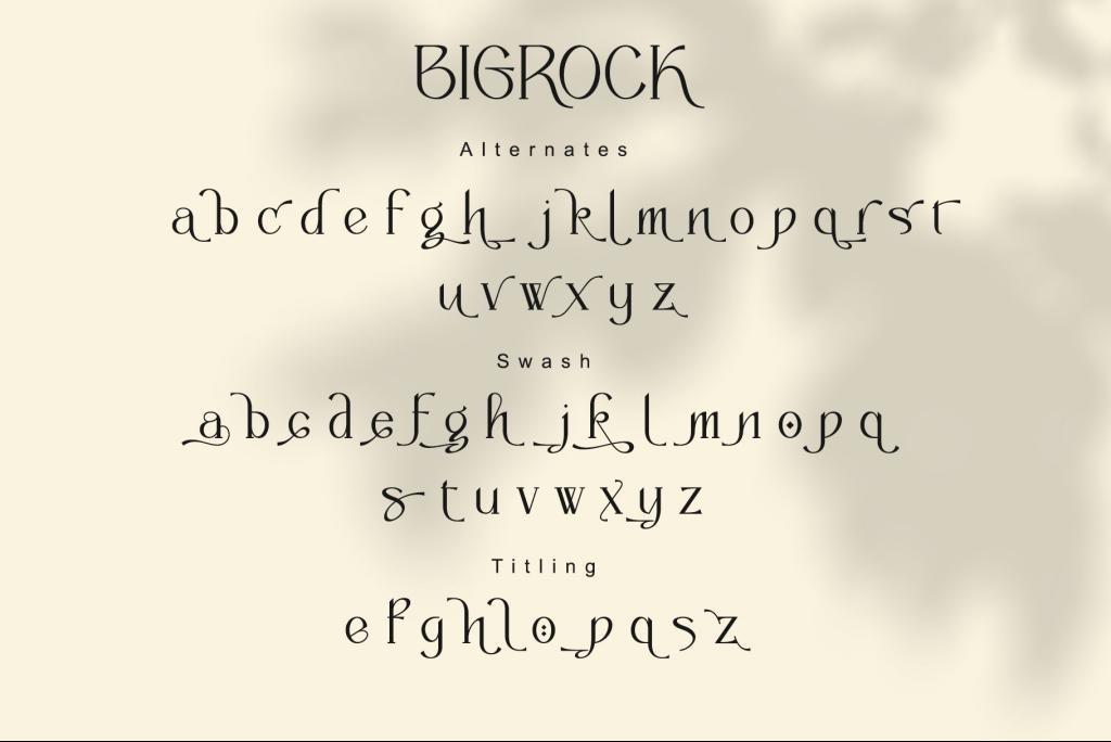 Font Việt hóa Bigrock