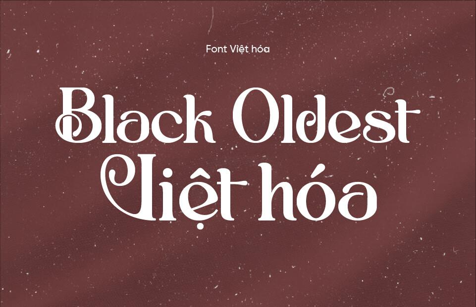 Font Việt hóa 1FTV Black Oldest