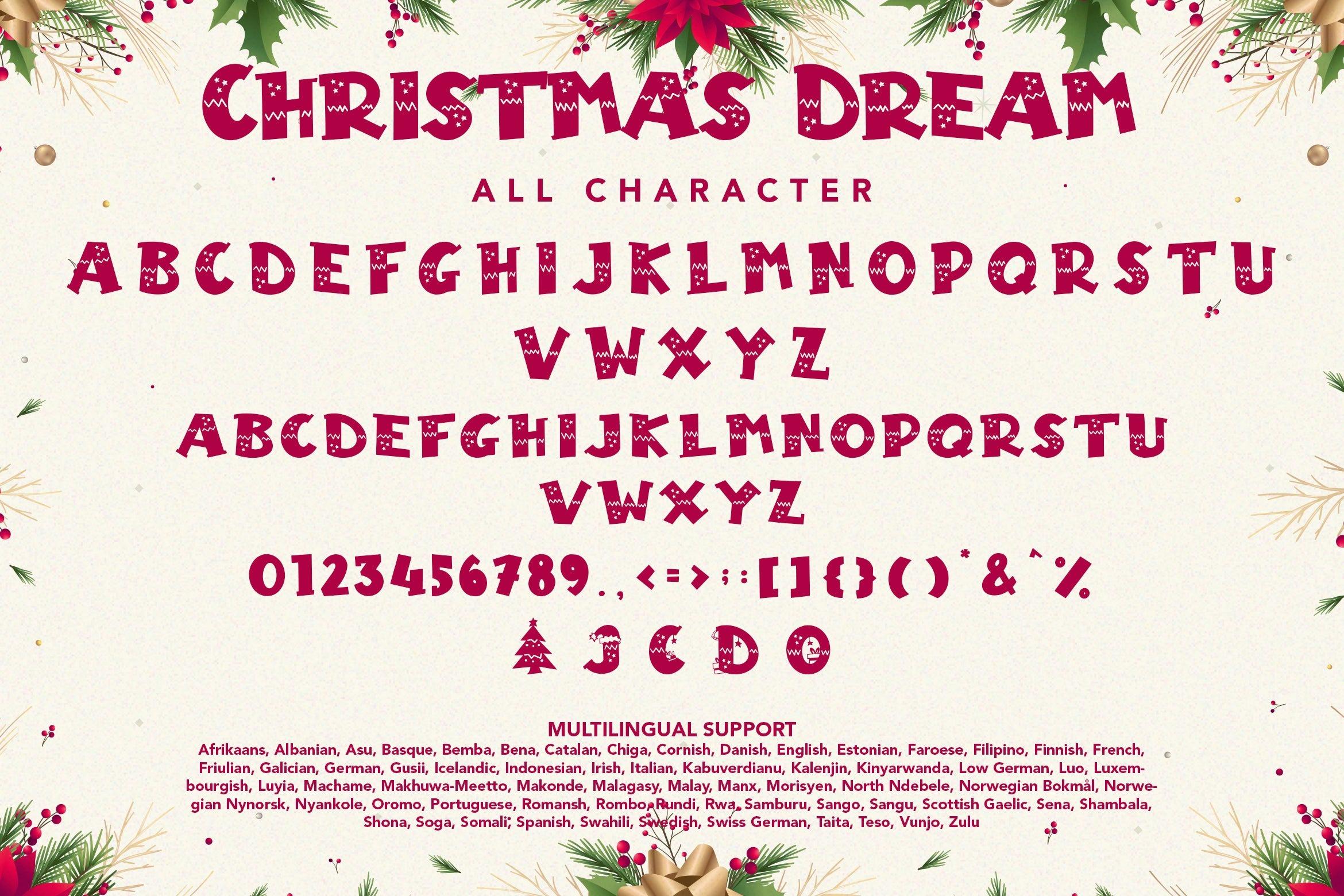 Font Việt hóa Christmas Dream 