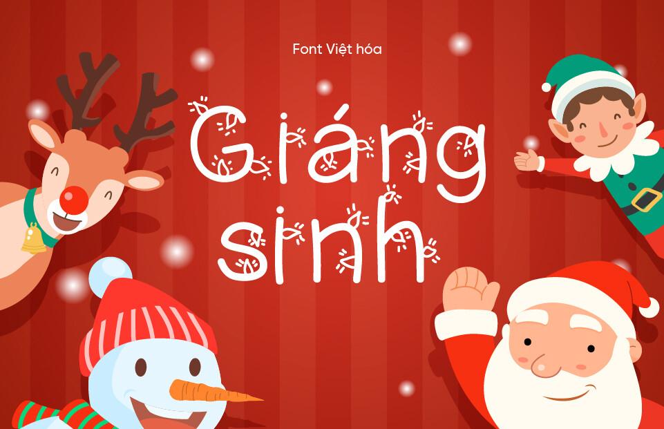 Font Việt hóa 1FTV Christmas Ligtness