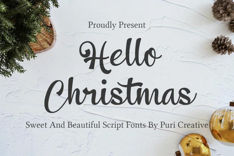 Font Việt hóa Hello Christmas