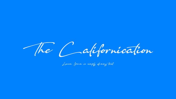 Font việt hóa The Californication