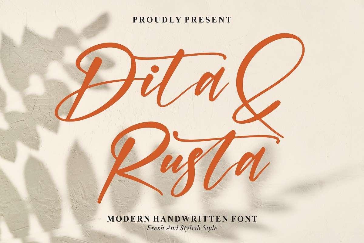 Font Việt hóa Dita & Rusta