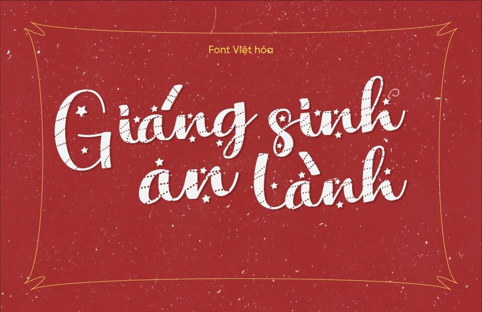 Font Việt hóa 1FTV VIP For Christmas