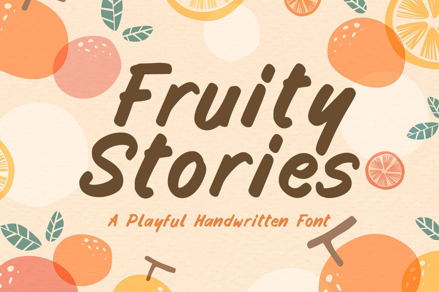 Font Việt hóa Fruity Stories