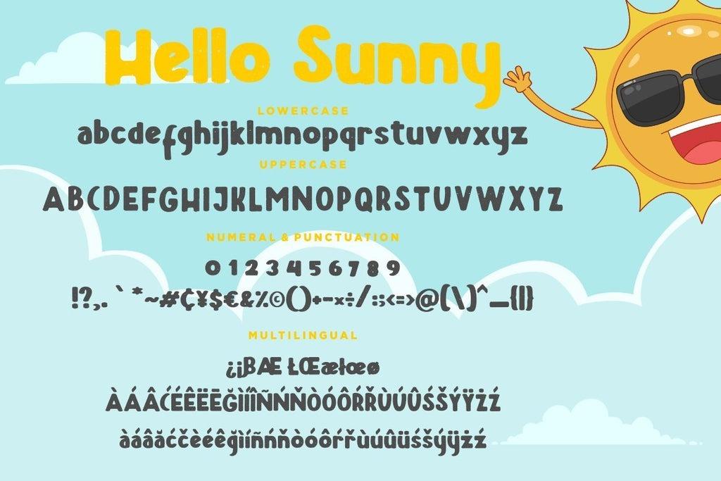 Font Việt hóa Hello Sunny