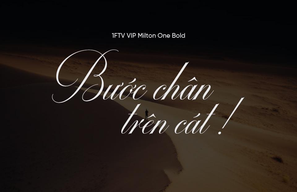 Font Việt hóa 1FTV VIP Milton One Bold