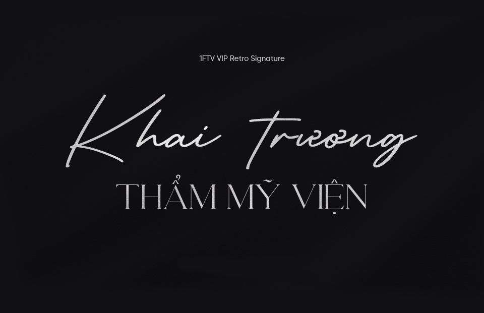 Font Việt hóa 1FTV VIP Retro Signature