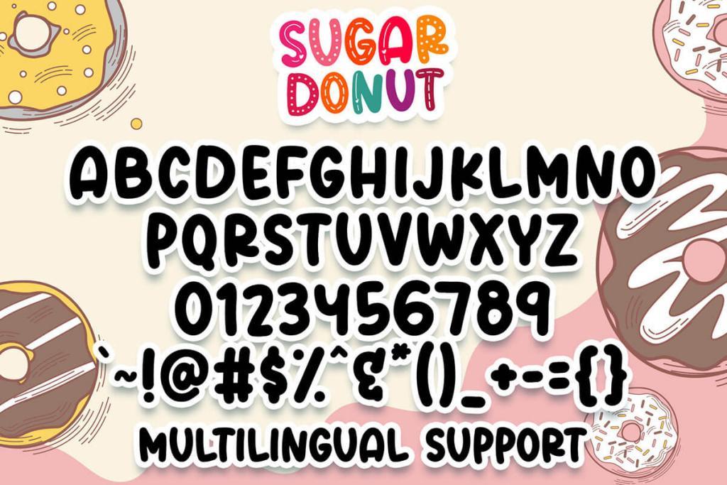 Font Việt hóa Sugar Donut Line