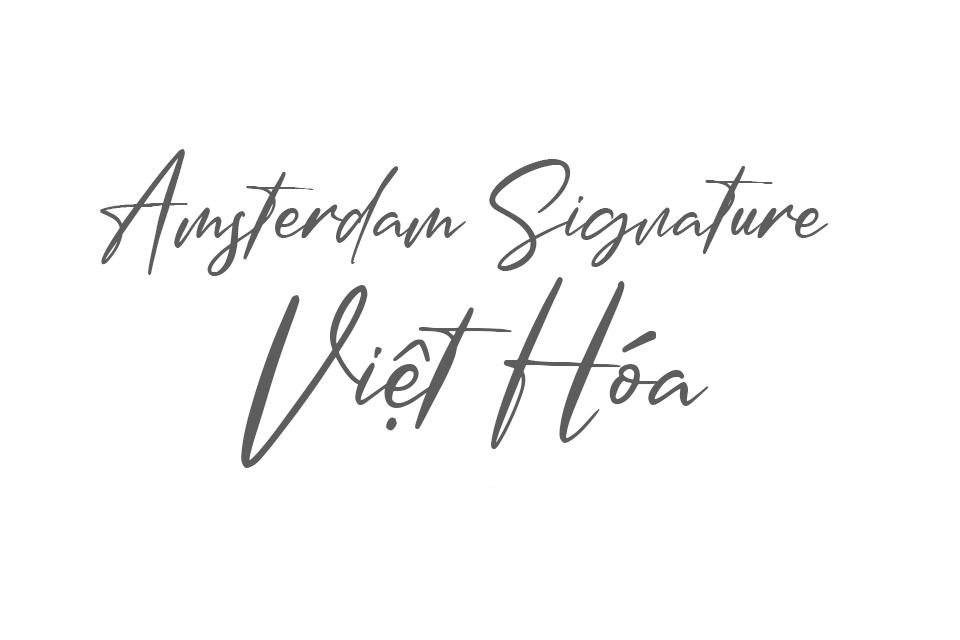 Font việt hóa 1FTV Amsterdam Signature