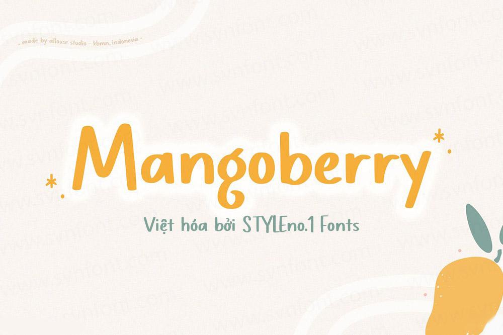 Font việt hóa SVN Mangoberry