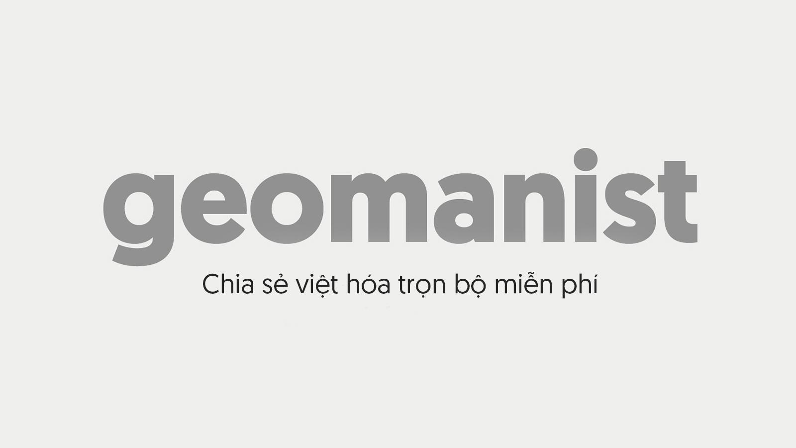 Font Geomanist Việt hó