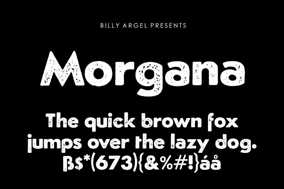 Font việt hoá Morgana