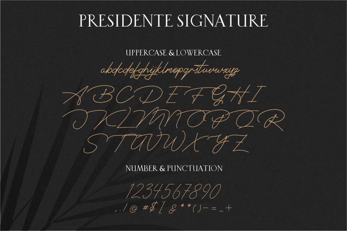 Font Presidente Việt Hóa