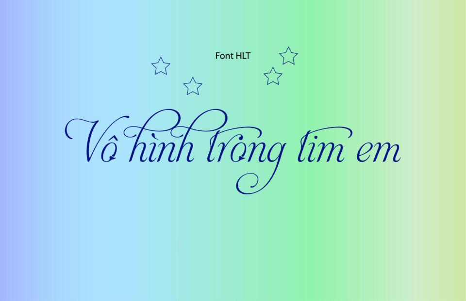 Font Việt hóa HLT Aphrodite Slim Stylistic