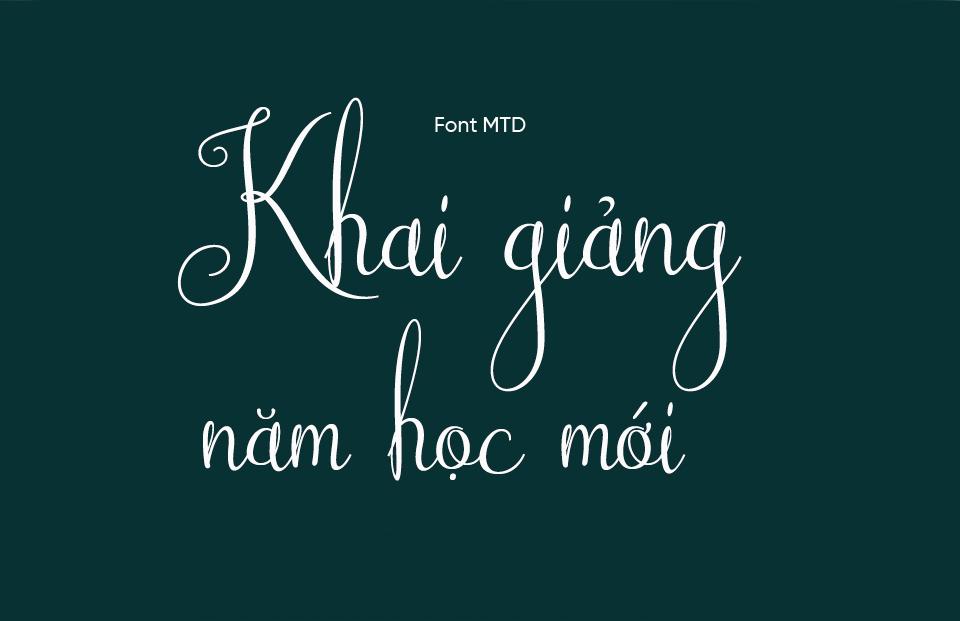Font Việt hóa MTD Australian Script