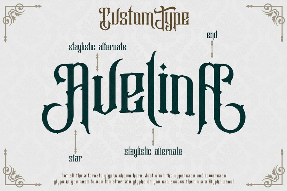 Font việt hóa MTD Avelina