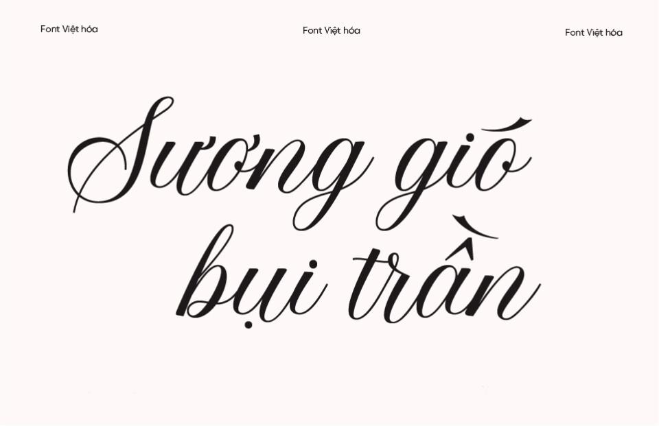 Font Việt hóa Beauty Queen Script