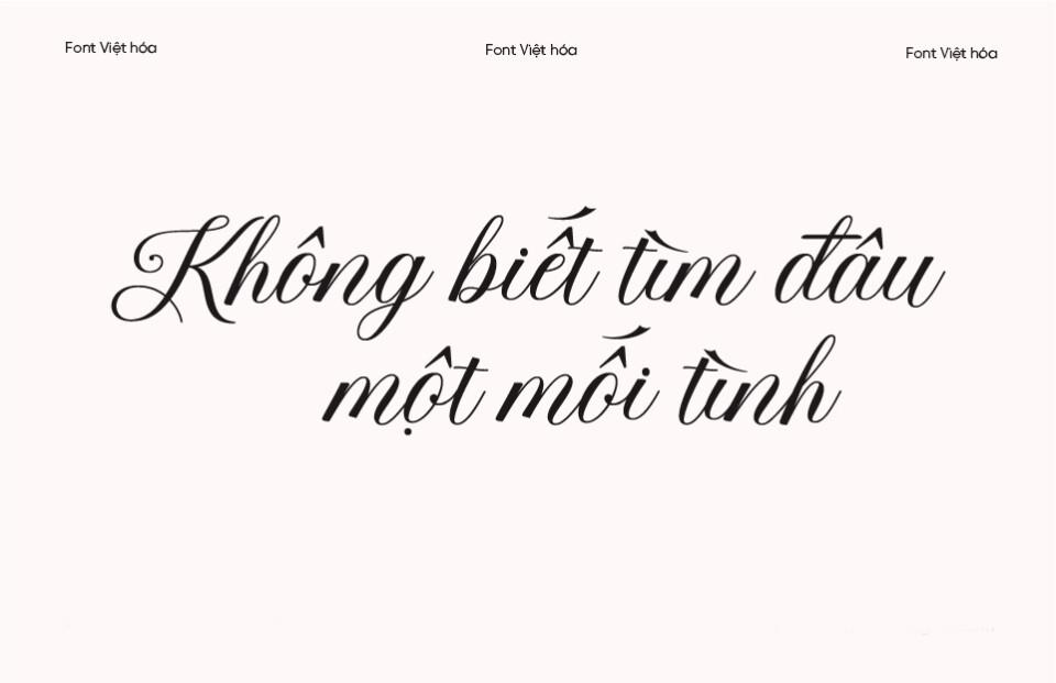 Font Việt hóa Beauty Queen Script