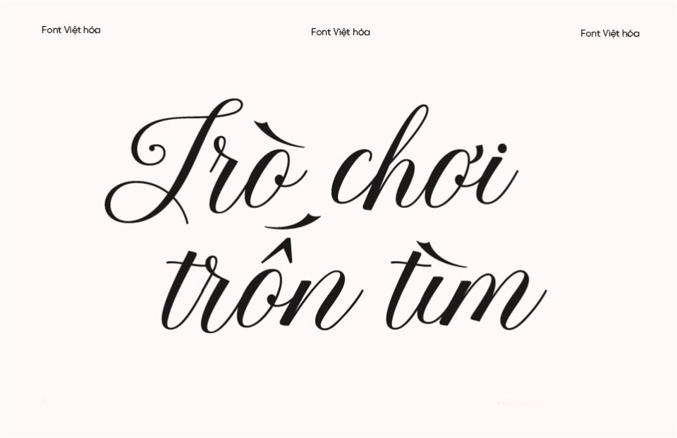 Font Việt hóa Beauty Queen Script