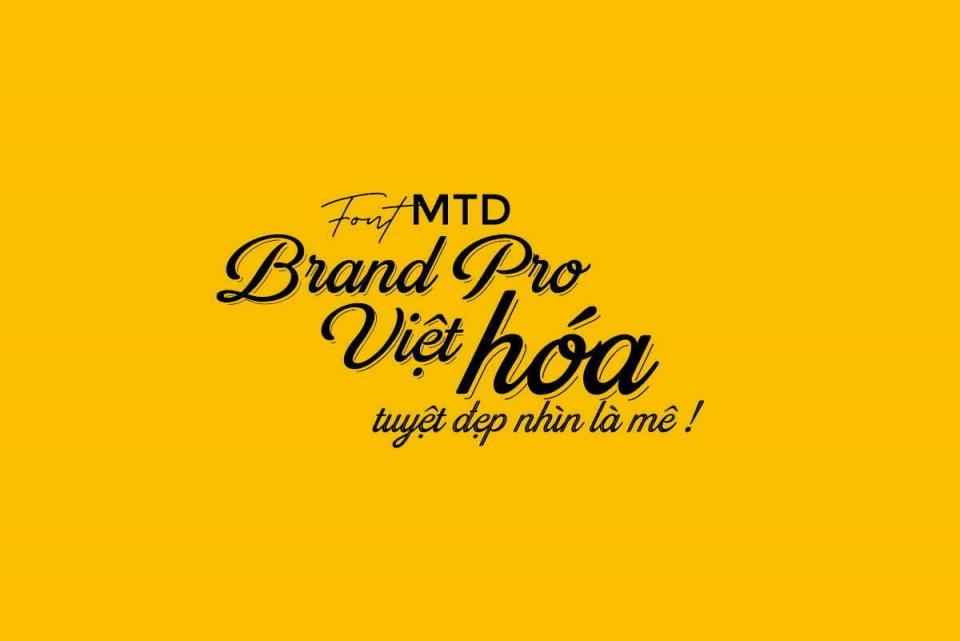 Font việt hóa MTD Brand Pro