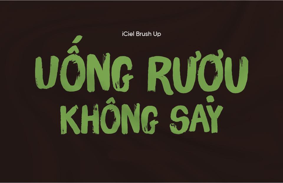 Font việt hóa iCiel Brush Up