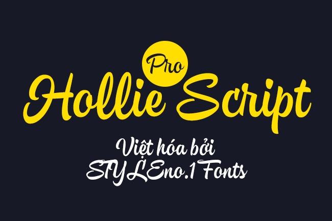 Font Việt hóa SVN Hollie Script Pro