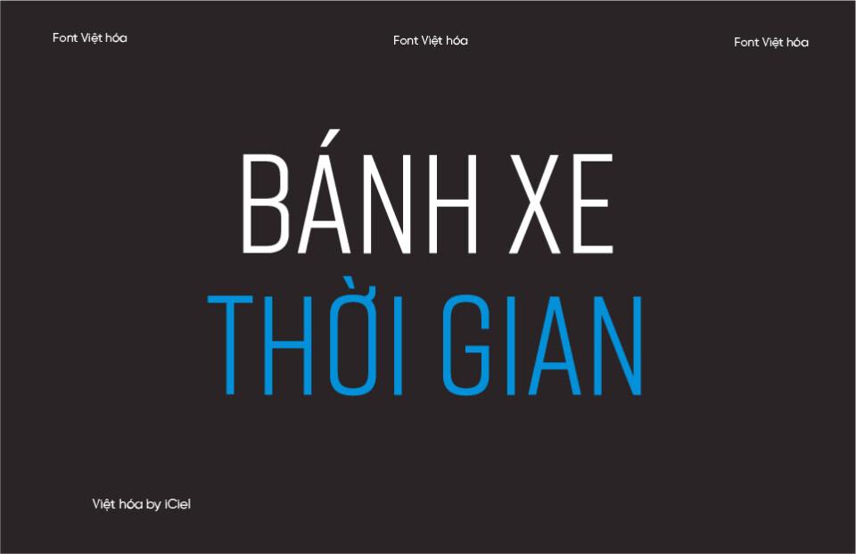 Font Việt hóa iCiel Rift Regular 