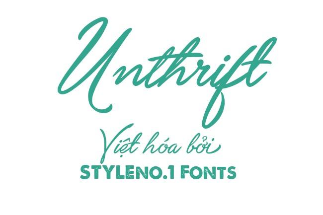 Font Việt hóa SVN Unthrift