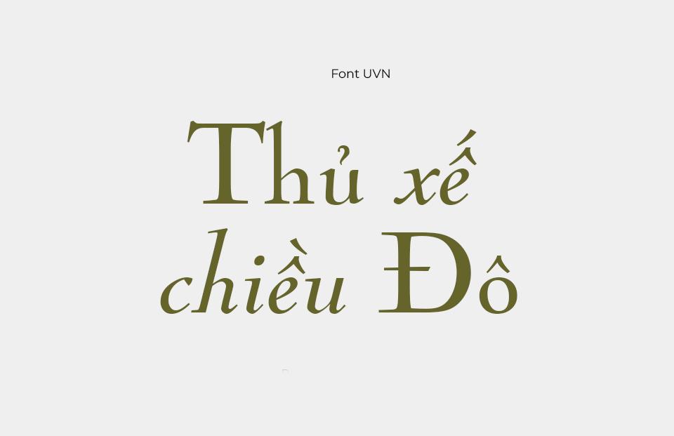 Font Việt Hóa UVN Thang Gieng