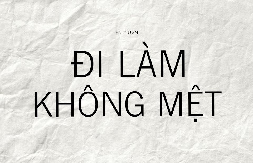 Font Việt Hóa UVN Tin Tuc Nhe