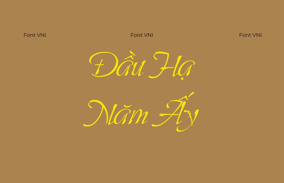 Font Việt hoá VNI 26 Saliere